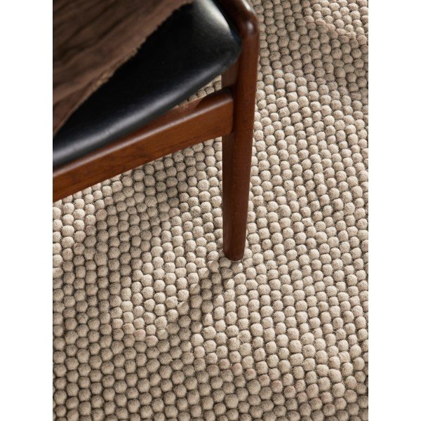 Bēšs ar rokām darināts vilnas apaļš paklājs ø 200 cm Richmond Diana – Ted Baker-image-2