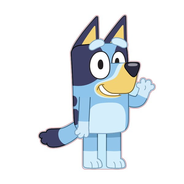 Flīsa bērnu spilvens 25x33 cm Bluey – Jerry Fabrics