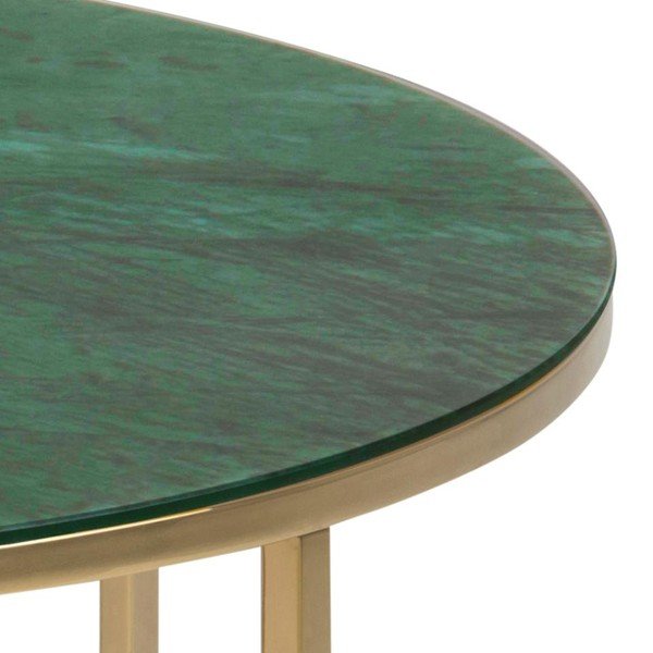 Zaļš apaļš žurnālgaldiņš ø 80 cm Alisma – Actona-image-1