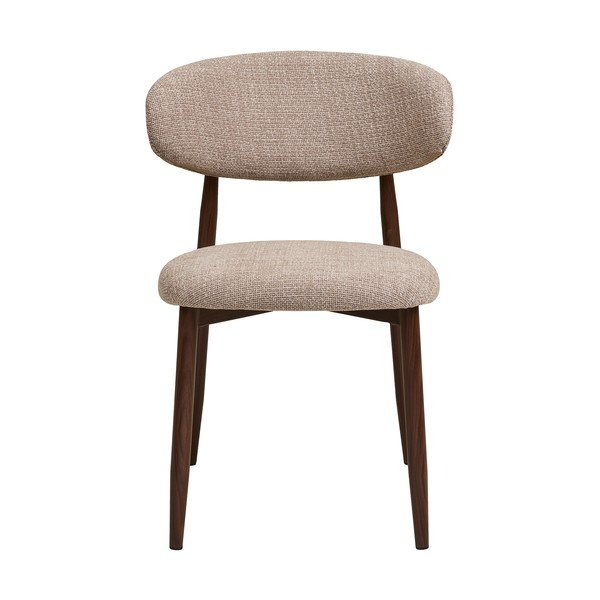 Bēšs/tumši brūns polsterēts pusdienu krēsls Levanto – House Nordic-image-3