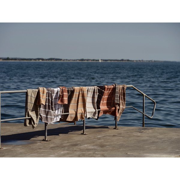 Melns/gaiši pelēks kokvilnas dvielis 70x140 cm Sauna – Zone-image-3