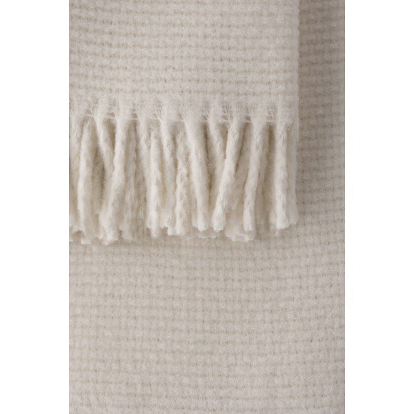 Krēmkrāsas pleds ar kokvilnu Euromant Zen, 140 x 160 cm-image-1