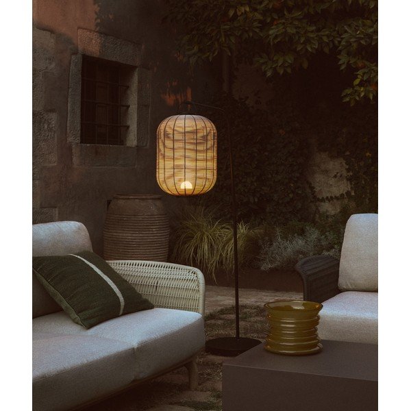 Pelēkbrūna LED laterna ar USB (augstums 55 cm) Saranella – Kave Home-image-1