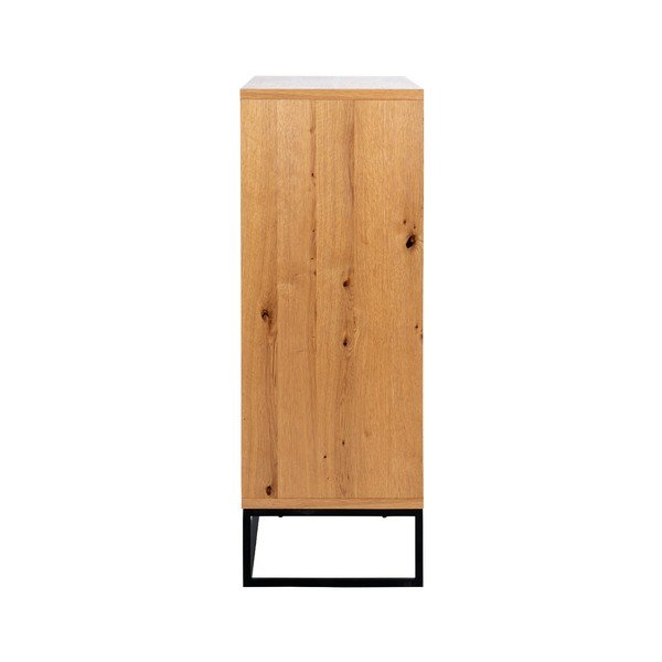 Melna augsta kumode 102,2x124,7 cm Dalarna – Interstil-image-3