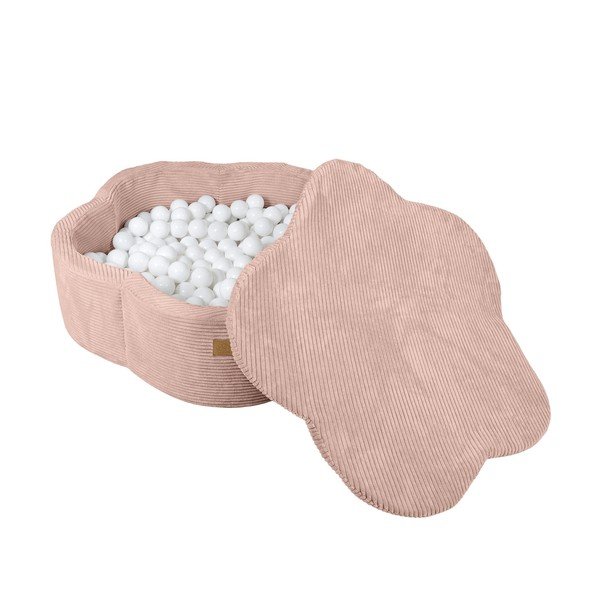 Rozā velveta bumbu baseins ø 90 cm augstums 30 cm – Meowbaby