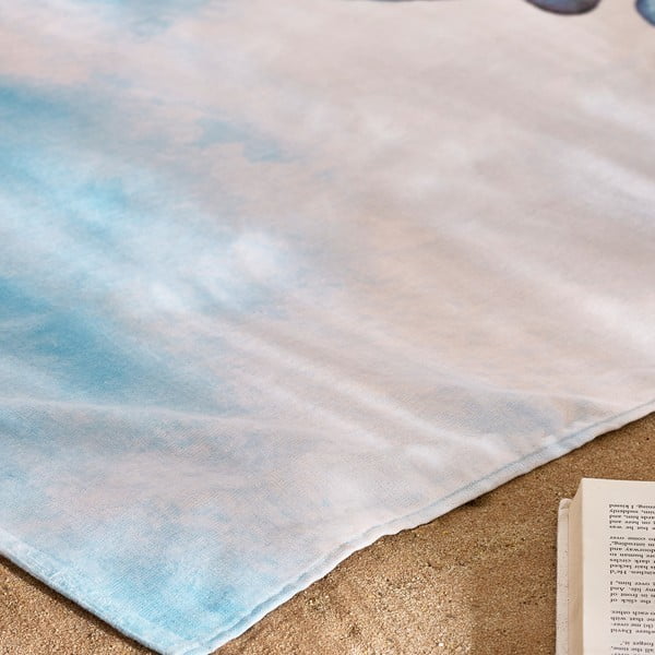 Zils kokvilnas pludmales dvielis 76x160 cm Octopus – Catherine Lansfield-image-2