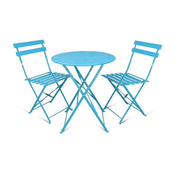 2 saliekamo dārza krēslu un galda komplekts Crido Consulting Aqua