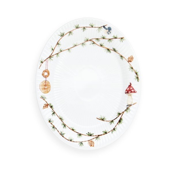 Porcelāna paplāte ar Ziemassvētku motīvu 22,5x28,5 cm Hammershøi Christmas – Kähler Design