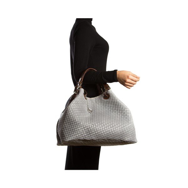 Ādas rokassoma Isabella Rhea 8019 Grigio-image-2