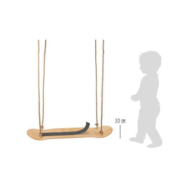 Bērnu koka zemās šūpoles Legler Skateboard-image-4