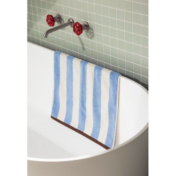 Zils tekstila vannas istabas paklājiņš 50x80 cm Gobo – noo.ma-image-1
