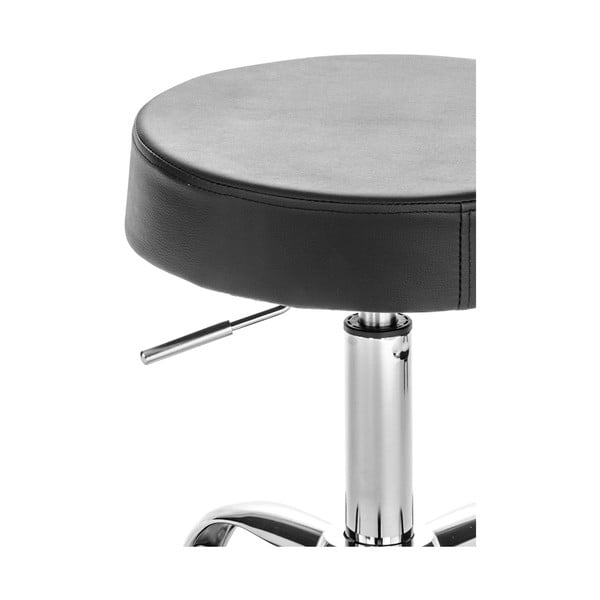 Melns krēsls uz riteņiem Tomasucci Tizio-image-2