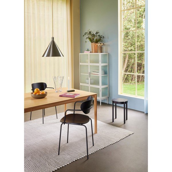 Melni pusdienu krēsli (4 gab.) Arch – Hübsch-image-3