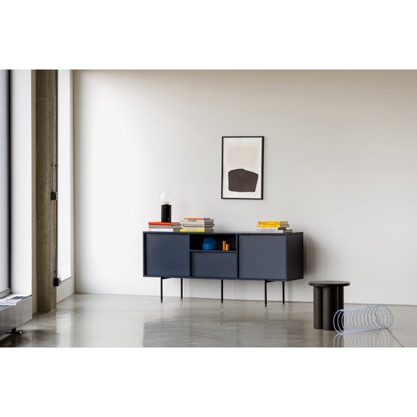 Tumši zils TV galdiņš 180x79x50 cm Bau – noo.ma-image-1