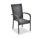 Melni plastmasas dārza krēsli (2 gab.) Paris – Bonami Essentials