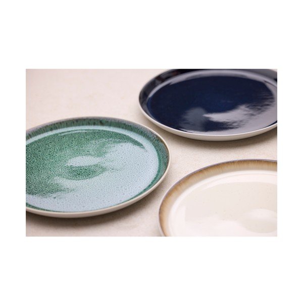 Balts/zaļš akmensmasas šķīvis ø 27 cm Gastro White/Green – Bitz-image-4