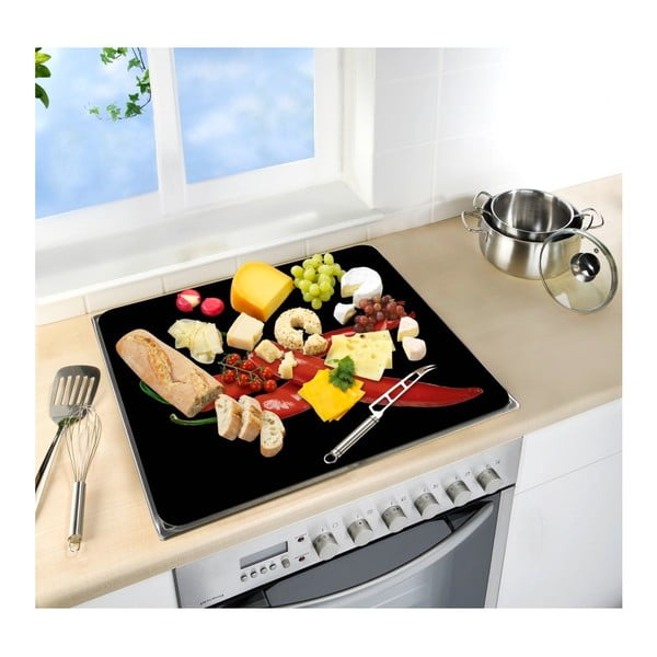 Stikla sienas aizsargplāksne plītij Wenko Peperoni, 50 x 56 cm-image-4