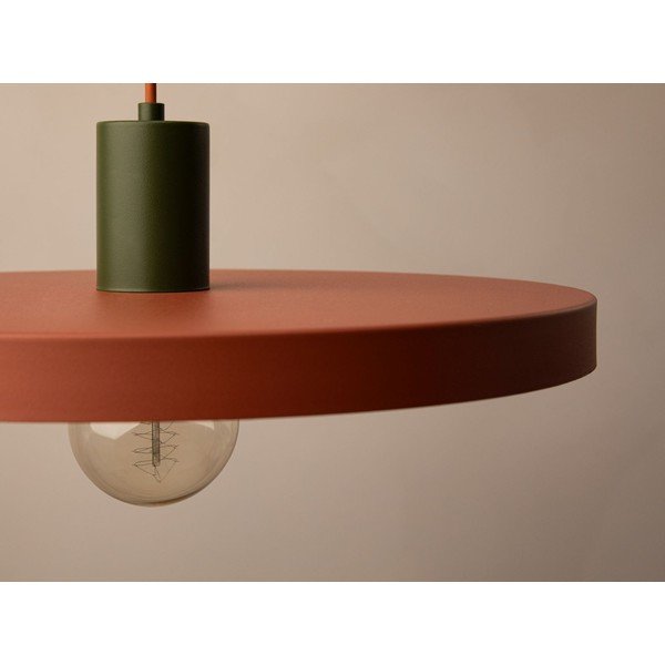 Ķieģeļu sarkana metāla piekaramā lampa ø 40 cm Ori – Micadoni -image-4
