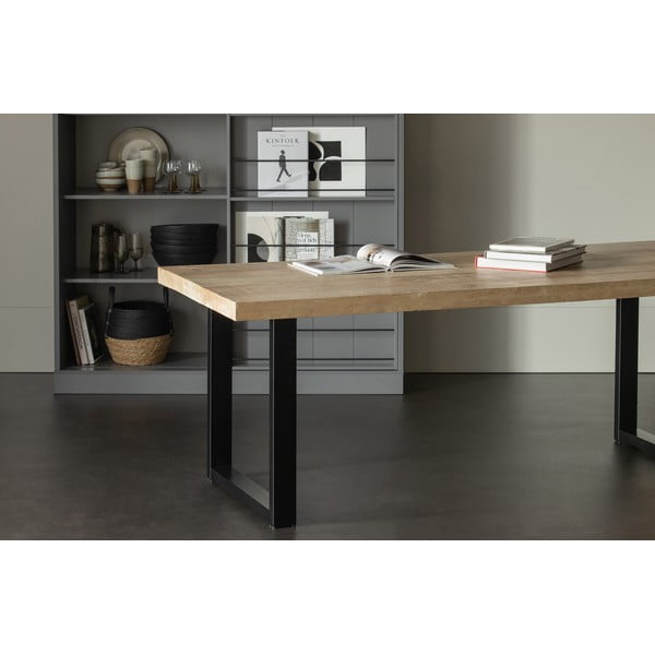 Ēdamgalds ar mango koka virsmu WOOOD, 180 x 90 cm-image-1