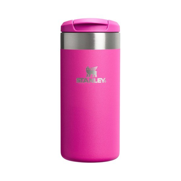 Rozā nerūsējošā tērauda termokrūze 350 ml AeroLight™ Transit Mug Violet Blossom – Stanley