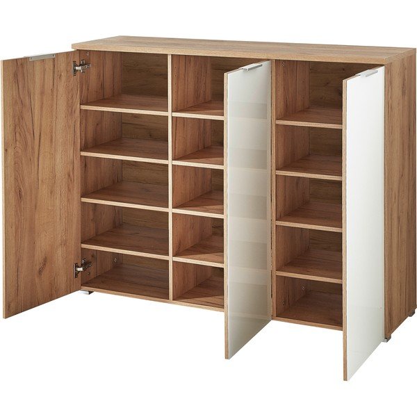 Balts ozolkoka imitācijas apavu plaukta Telde – Germania-image-3