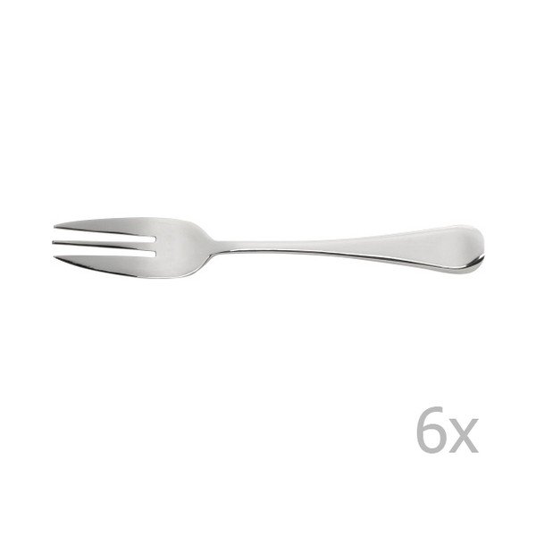 6 kūku dakšu komplekts Jean Dubost Kāzas