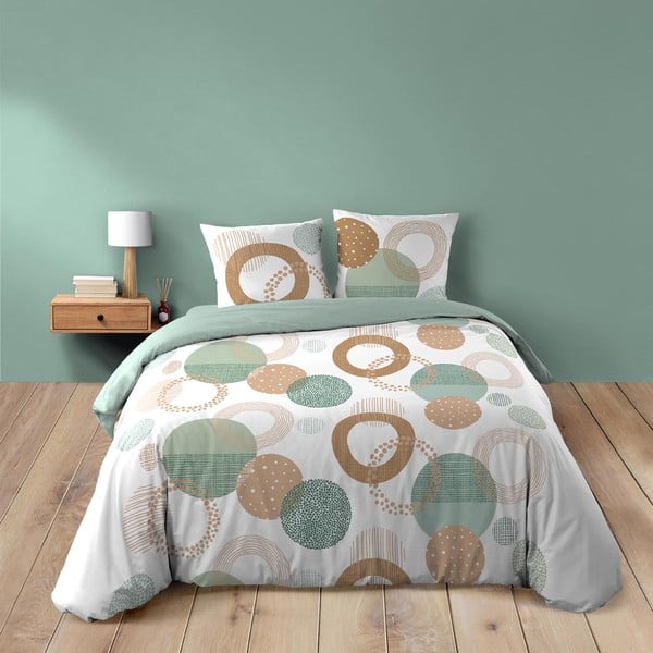 Divguļamā kokvilnas gultas veļa 200x200 cm Lunabella – douceur d'intérieur-image-1