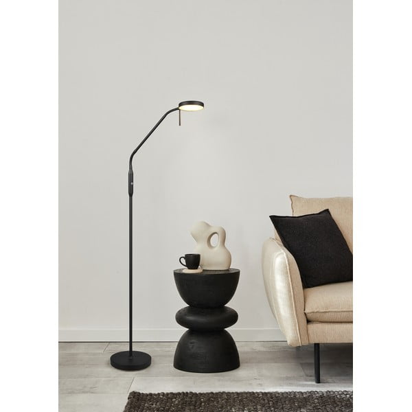 Melna LED stāvlampa (augstums 160 cm) Moreno – Reality-image-1