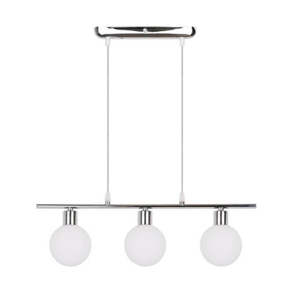 Piekaramā lampa sudraba krāsā ar stikla abažūru 10x52 cm Oden – Candellux Lighting