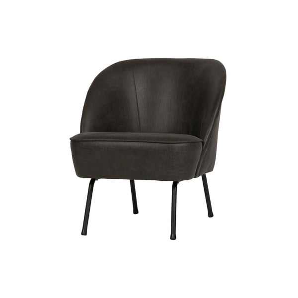 Melns pārstrādātas ādas krēsls BePureHome Vogue
