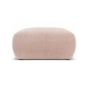 Rozā pufs no buklē auduma Molino – Micadoni Home