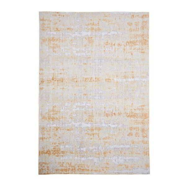 Pelēki dzeltens paklājs Floorita Abstract, 80 x 150 cm
