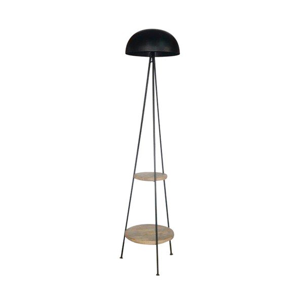 Melna stāvlampa (augstums 150 cm) Ardecor – Sema