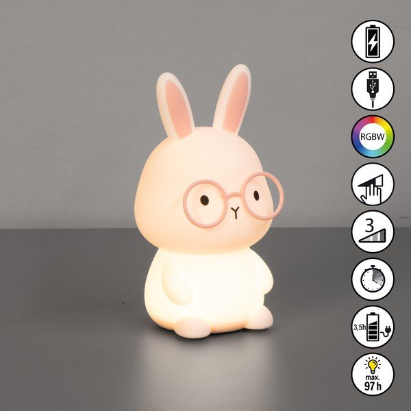 Gaiši rozā bērnu naktslampiņa Josie – Fischer & Honsel-image-4