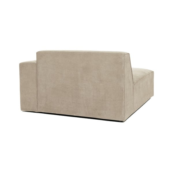 Bēšs velveta dīvāna stūra modulis Scandic Sting, labais stūris-image-3