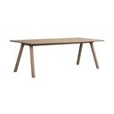 Ozola masīvkoka izvelkams ēdamgalds 95x220 cm Clapperton – Rowico