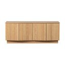 Dabīga toņa ozola masīvkoka TV galdiņš 133x52x45 cm Zuma – WOOOD