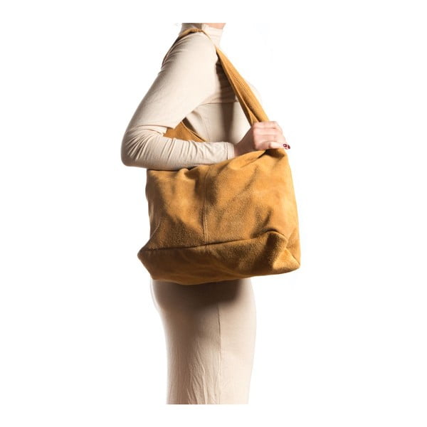 Ādas rokassoma Roberta M 885 Cognac-image-4