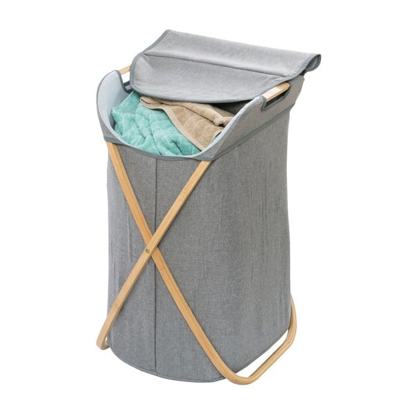 Bambusa veļas grozs ar bambusa rāmi Wenko Bahari, 79 l-image-3