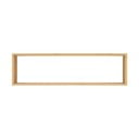 Dabīga toņa daudzlīmeņu bambusa sienas plaukts 70 cm Ember – House Nordic