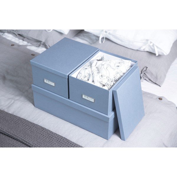 Kartona uzglabāšanas kastes ar vāku (3 gab.) Inge – Bigso Box of Sweden-image-2