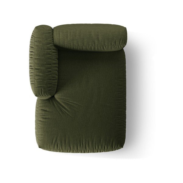 Zaļa modulārā dīvāna daļa (ar kreiso stūri) Martina – Micadoni Home-image-3