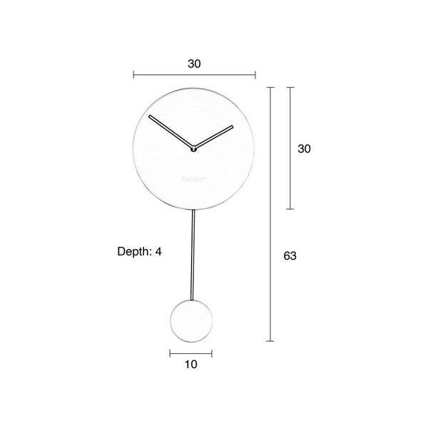 Melns sienas pulkstenis Zuiver-image-2