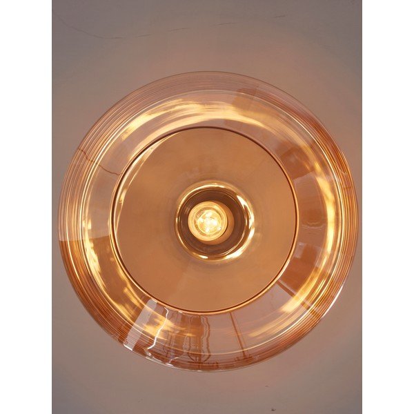 Brūna griestu lampa ar stikla abažūru ø 35 cm Verona – it's about RoMi-image-4