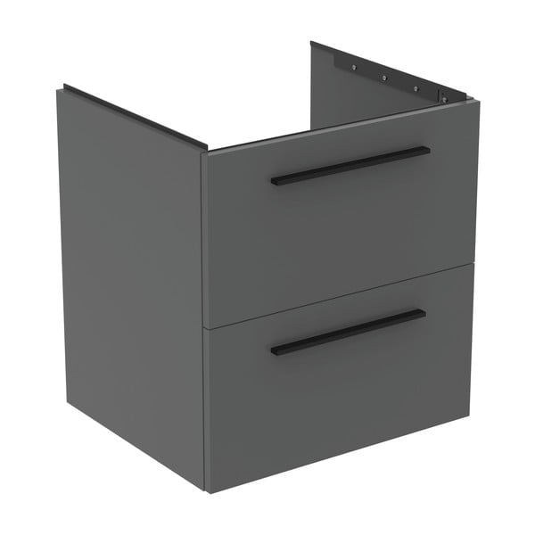 Pelēks piekarams skapītis zem izlietnes 60x63 cm i.Life B – Ideal Standard-image-4