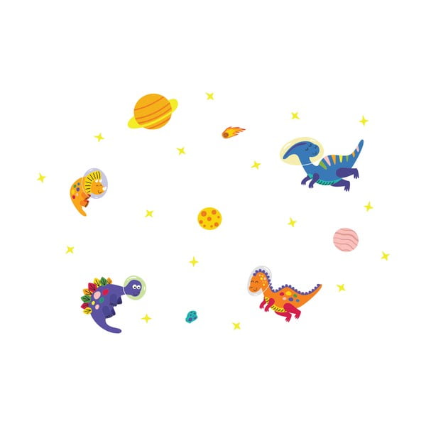 Bērnu sienas uzlīmes Ambiance Dinosaurs-image-2