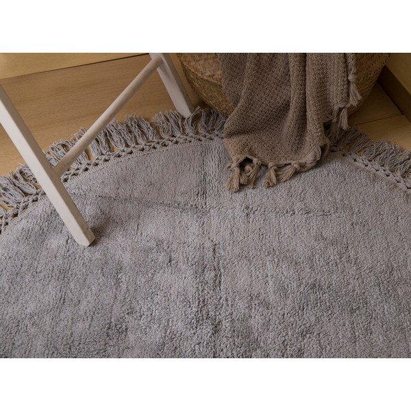 Gaiši brūns kokvilnas vannas paklājiņš Irya Home Collection Lora, diametrs 90 cm-image-2