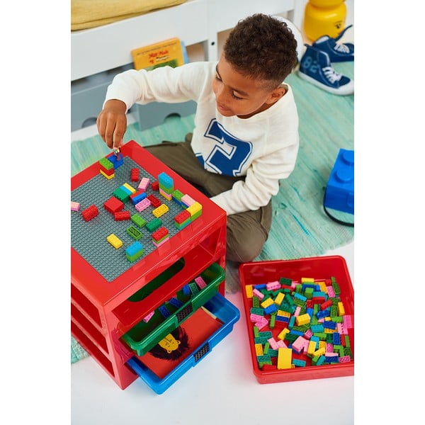 Sarkans organizators ar 3 atvilktnēm Storage - LEGO®-image-1
