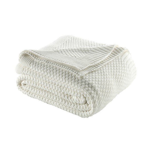 Gaišs krēmkrāsas gultas pārklājs Silvi, 220 x 240 cm-image-1