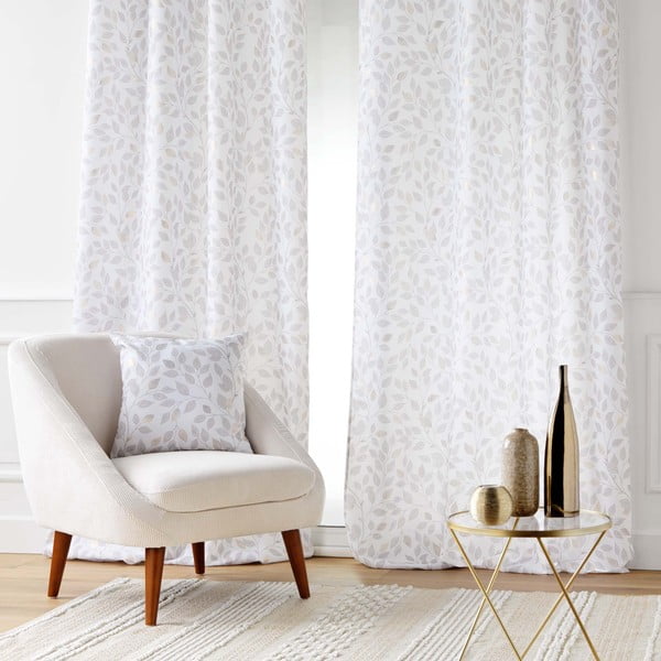 Balts aizkars 140x280 cm Duchesse – douceur d'intérieur-image-1